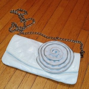 Leather Flower purse/clutch 2 in 1
